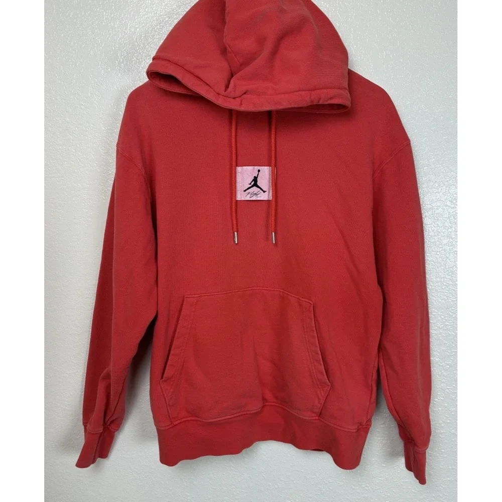 Nike Air Jordan Flight Hoodie Red Super Clean Classic Style Soft Street Core M